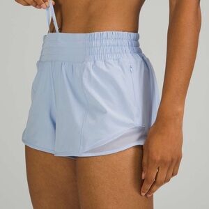 Lululemon Hotty Hot High Rise Short Pastel Blue Sz 6Tall